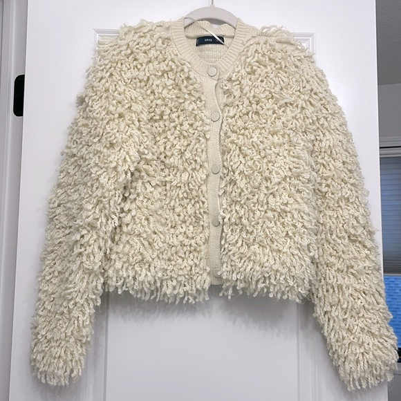 Mango Sweaters - Mango Shaggy Cardigan